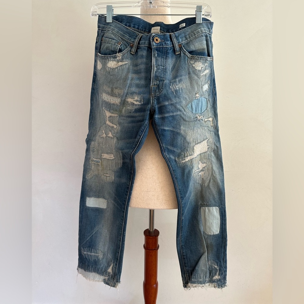 NSF straight slouch crop denim